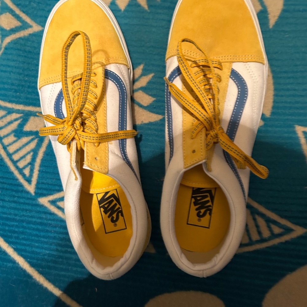 Vans Classic Yellow and Blue Sneakers